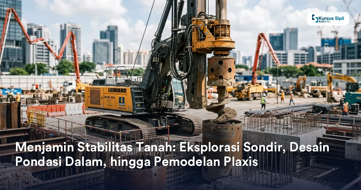 Menjamin Stabilitas Tanah: Eksplorasi Sondir, Desain Pondasi Dalam, hingga Pemodelan Plaxis