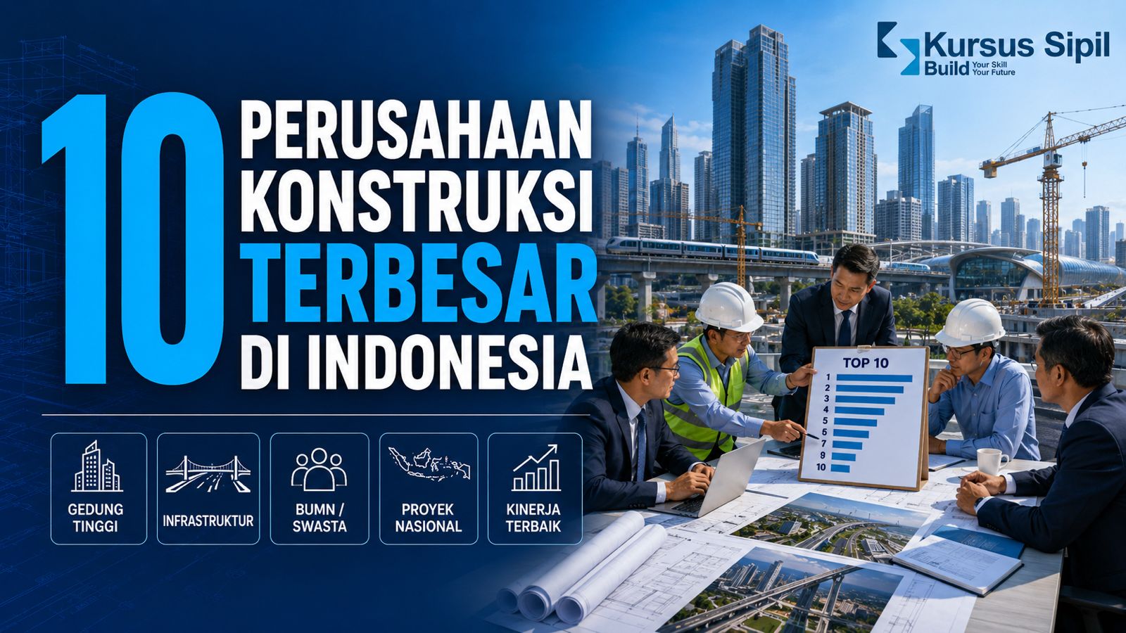 10 Perusahaan Konstruksi Terbesar di Indonesia