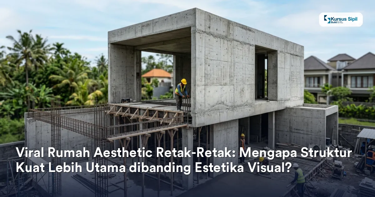 Viral Rumah Aesthetic Retak-Retak: Mengapa Struktur Kuat Lebih Utama dibanding Estetika Visual?
