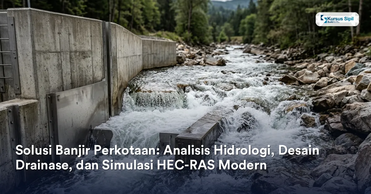 Solusi Banjir Perkotaan: Analisis Hidrologi, Desain Drainase, dan Simulasi HEC-RAS Modern