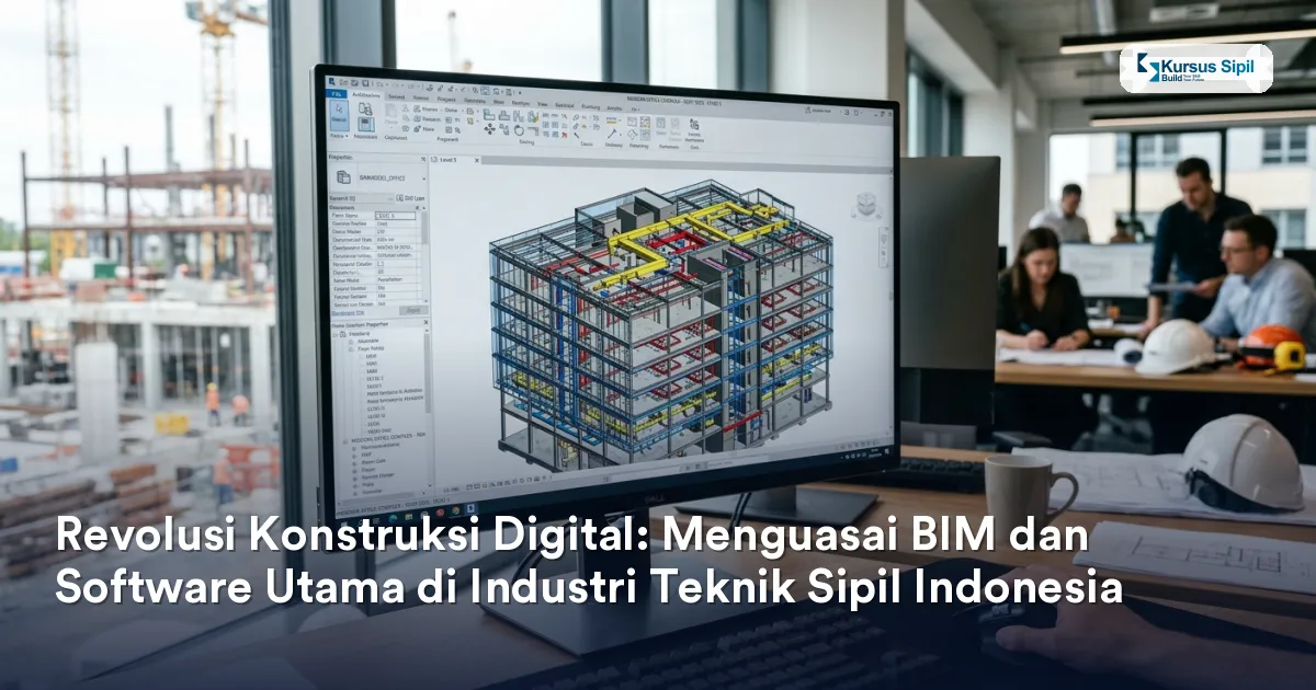 Revolusi Konstruksi Digital: Menguasai BIM dan Software Utama di Industri Teknik Sipil Indonesia