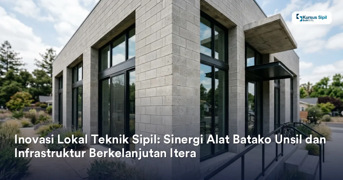 Inovasi Lokal Teknik Sipil: Sinergi Alat Batako Unsil dan Infrastruktur Berkelanjutan Itera