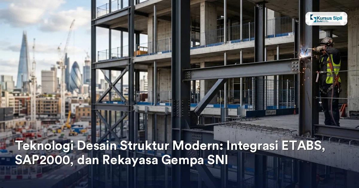 Teknologi Desain Struktur Modern: Integrasi ETABS, SAP2000, dan Rekayasa Gempa SNI