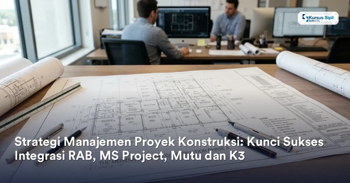 Strategi Manajemen Proyek Konstruksi: Kunci Sukses Integrasi RAB, MS Project, Mutu dan K3