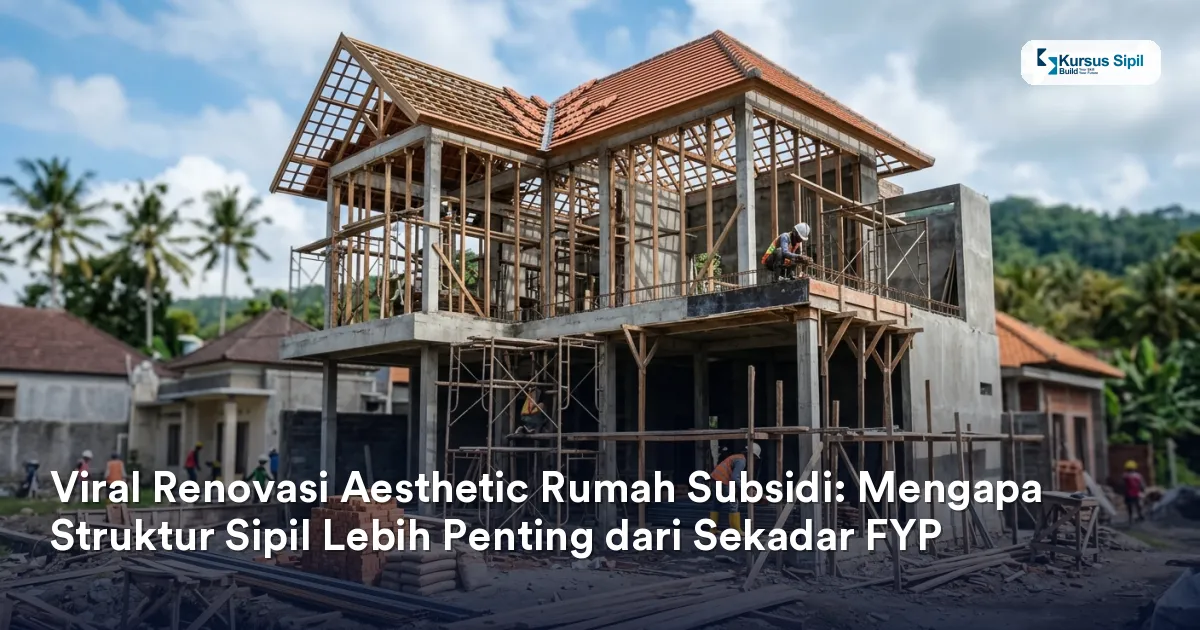 Viral Renovasi Aesthetic Rumah Subsidi: Mengapa Struktur Sipil Lebih Penting dari Sekadar FYP